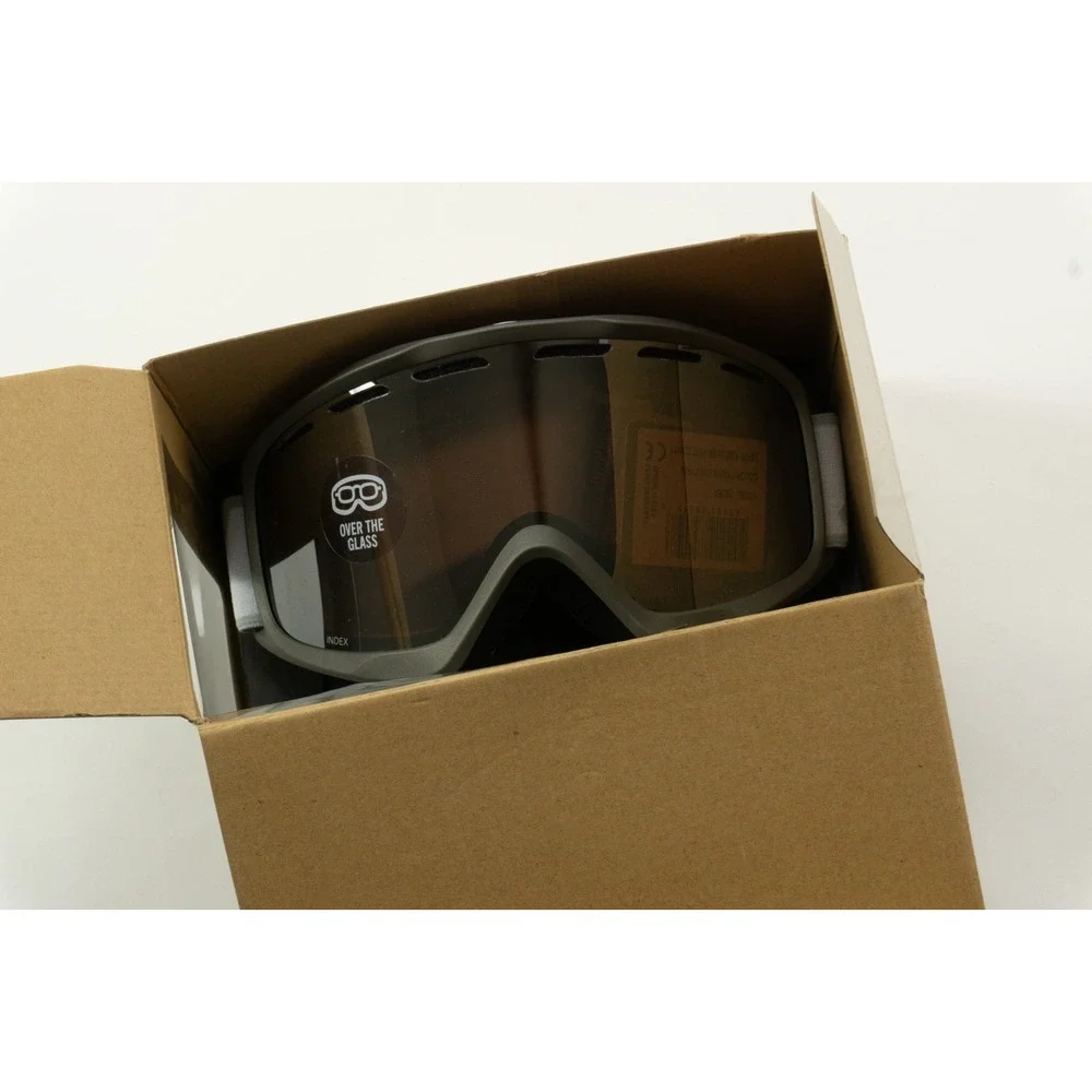 New GIRO Index Over the Glasses Goggles Titanium Frame Rose Silver Lens Medium